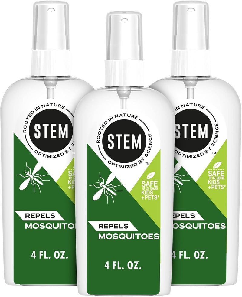 STEM Repels Mosquitoes: Mosquito Repellent Spray With Botanical Extracts; 4 fl oz (Pack Of 3) - Image 1
